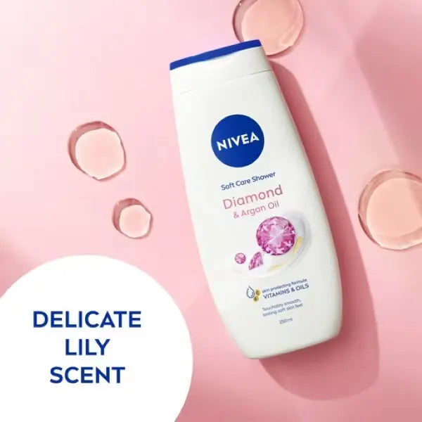 NIVEA Shower Diamond & Argan Oil Shower Cream – 250ml - Buy Online in Pakistan at Cosmia.pk