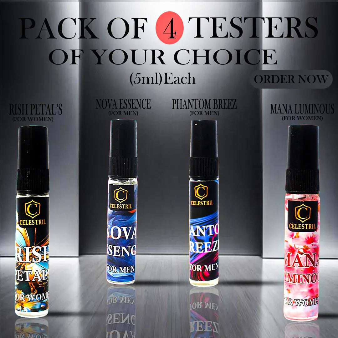 Pack of 4 Tester Celestril - 5ml Each - Buy Online in Pakistan at Cosmia.pk