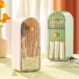 Creative Multi-grid Dressing Table Lipstick Jewellery and Brush Storage Box - Buy Online in Pakistan at Cosmia.pk