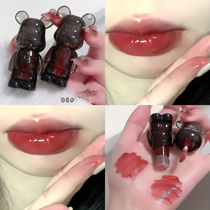 Miss Lara Cute Korean Black Bear Lip Gloss Shade - Buy Online in Pakistan at Cosmia.pk