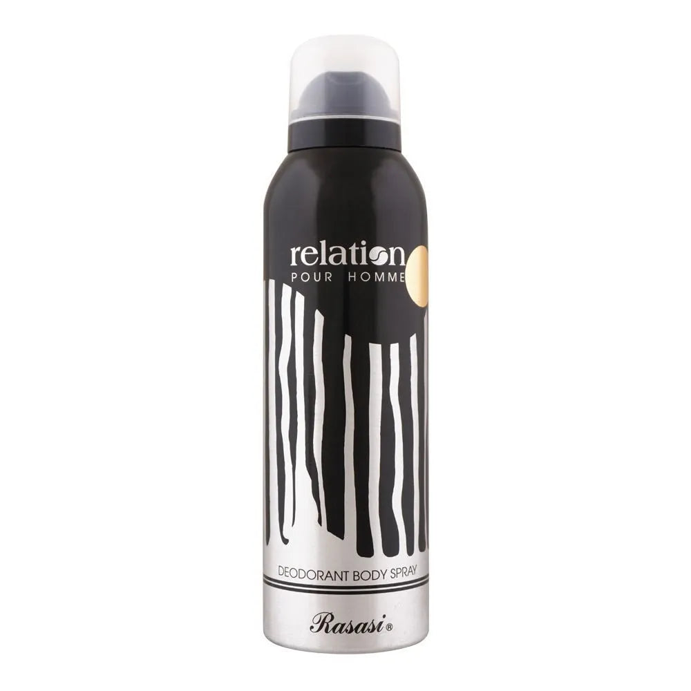 Rasasi Relation Homme Deodorant Spray, For Men - 200ml - Buy Online in Pakistan at Cosmia.pk