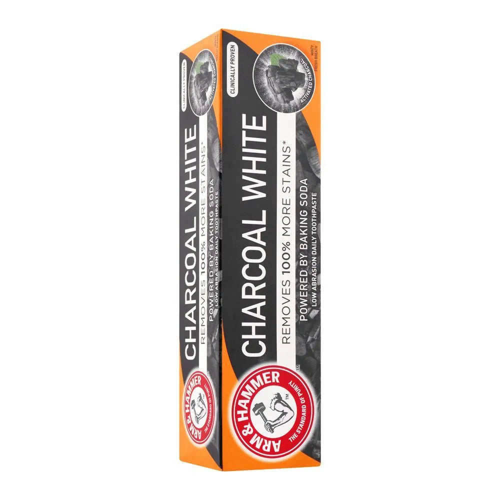 Arm & Hammer Charcoal White Baking Soda Toothpaste - 75ml - Buy Online in Pakistan at Cosmia.pk