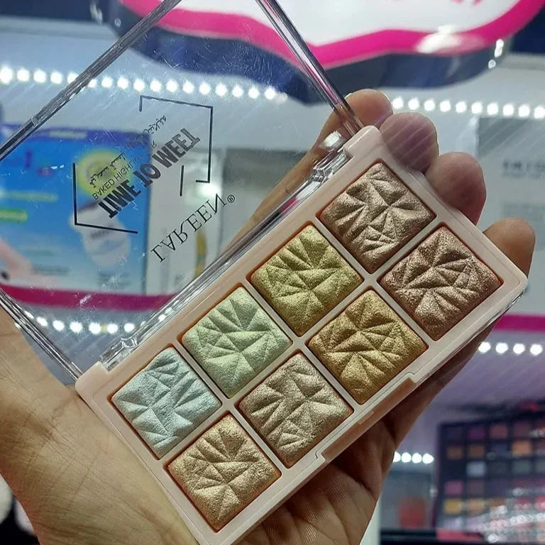 Lareen Time To Meet 8 Color Highlighter Palette - Buy Online in Pakistan at Cosmia.pk