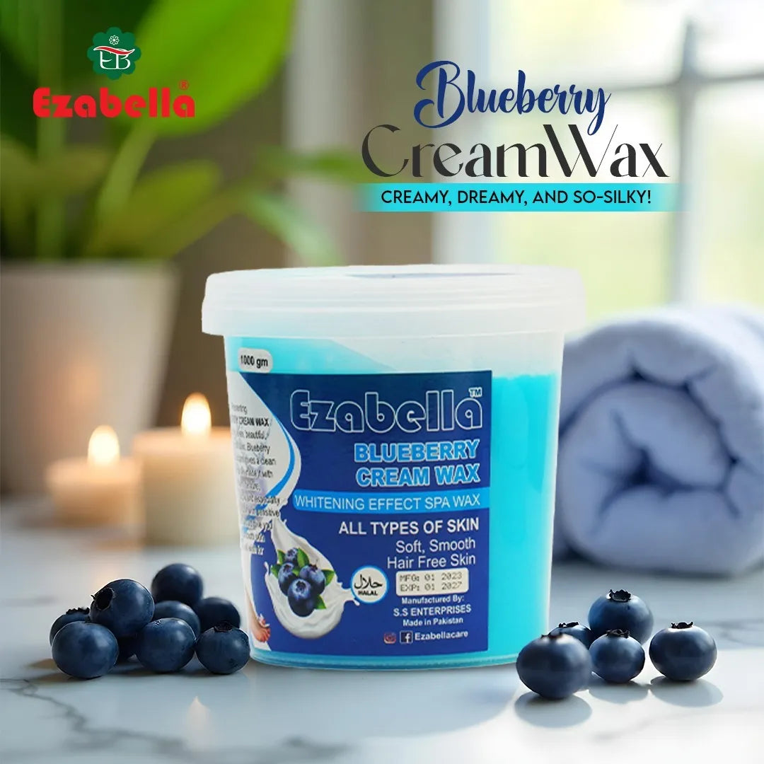 Ezabella Blueberry Cream Wax - 1000g - Buy Online in Pakistan at Cosmia.pk