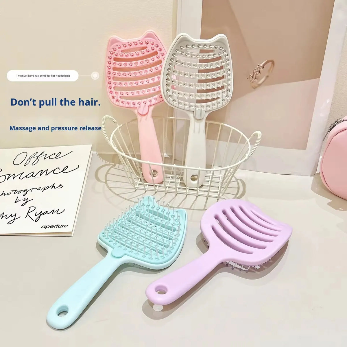 Cartoon-themed vented detangling hair brush - Buy Online in Pakistan at Cosmia.pk