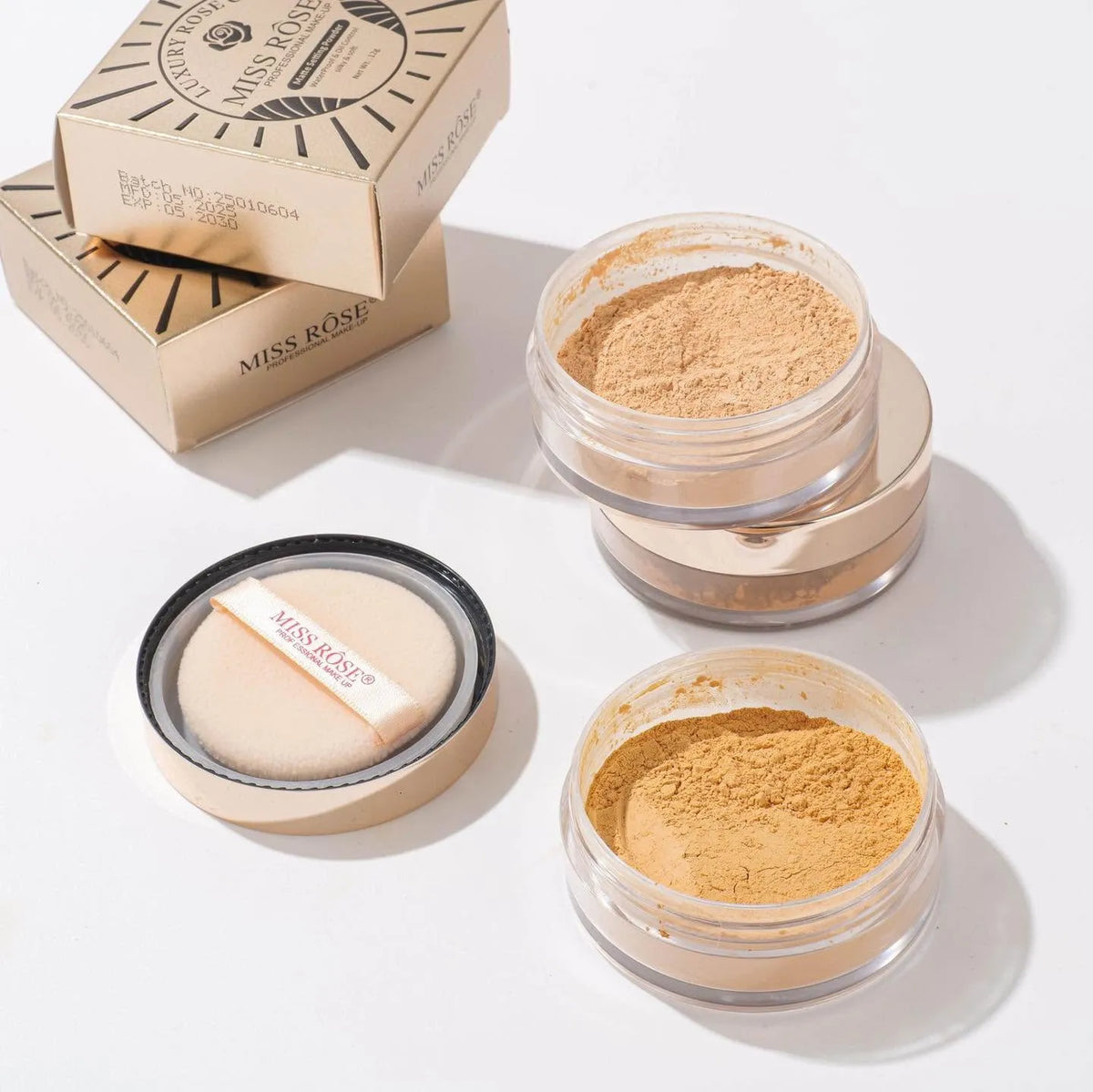 Miss Rose Luxury Rose Gold Matte Setting Powder - Buy Online in Pakistan at Cosmia.pk