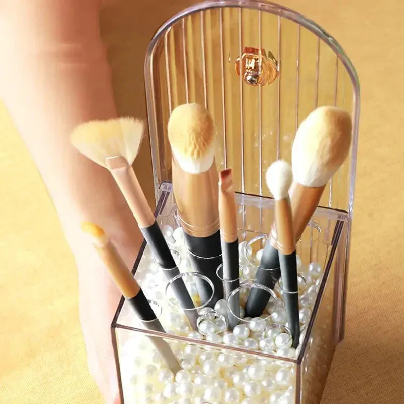 Creative Multi-grid Dressing Table Lipstick Jewellery and Brush Storage Box - Buy Online in Pakistan at Cosmia.pk