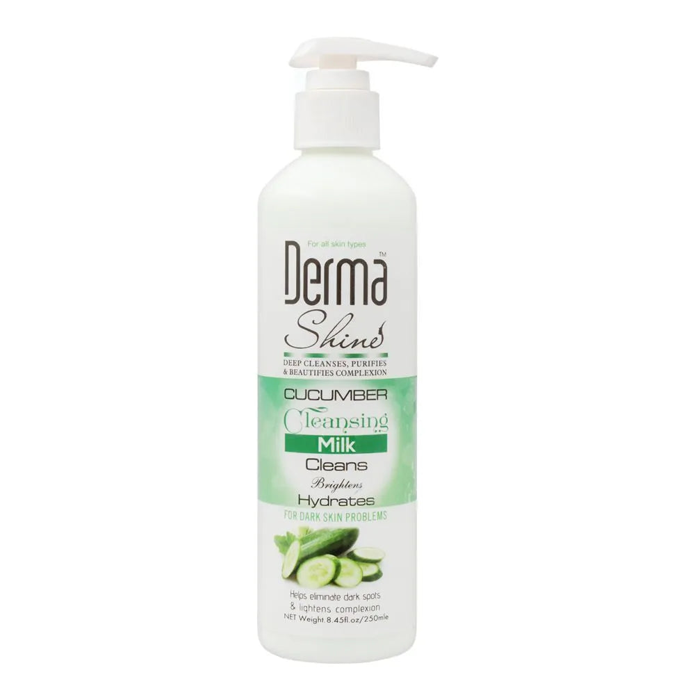 Derma Shine Cucumber Cleansing Milk - 250ml - Buy Online in Pakistan at Cosmia.pk
