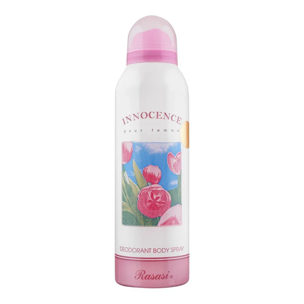 Rasasi Innocence Pour Femme Deodorant Body Spray - 200ml - Buy Online in Pakistan at Cosmia.pk