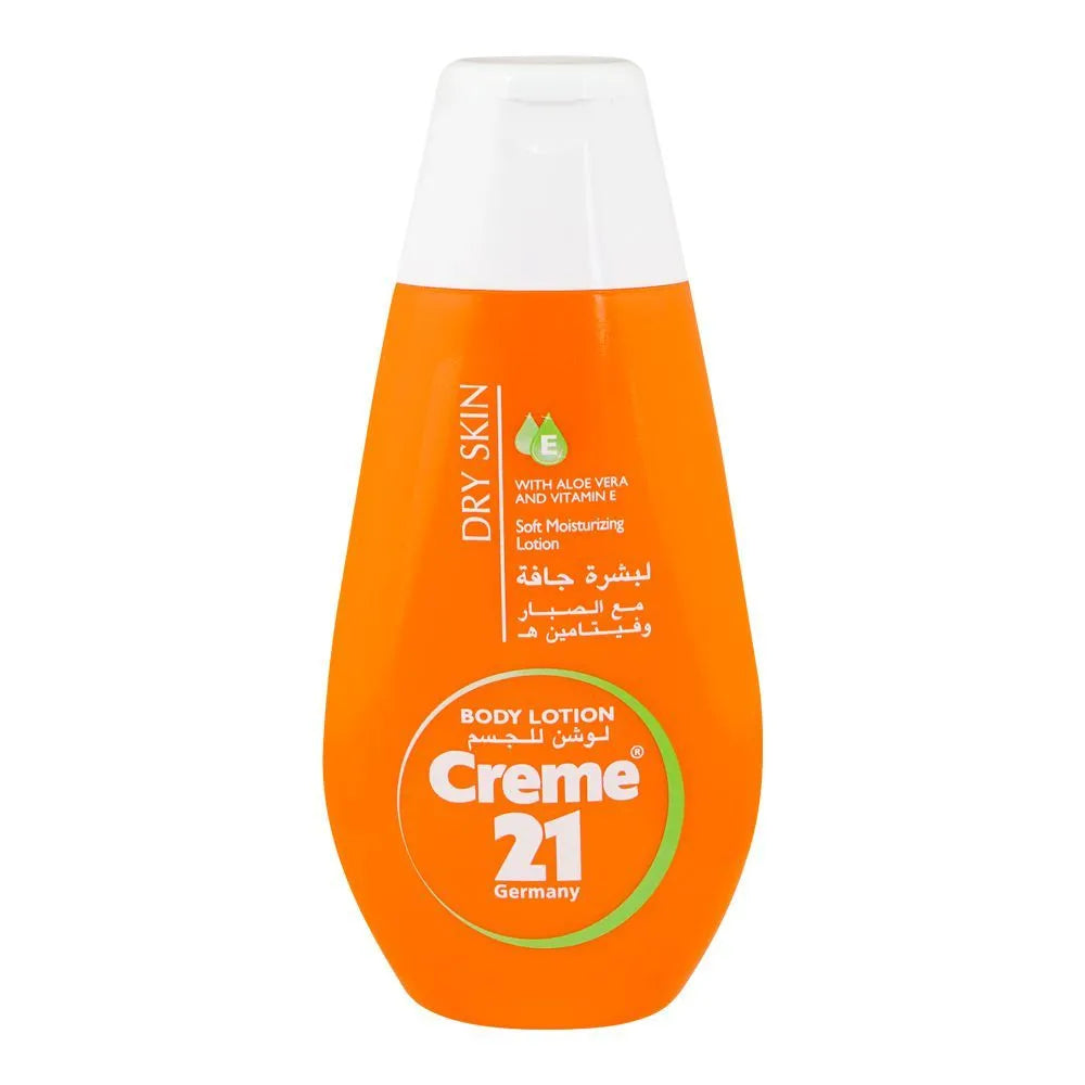 Creme 21 Dry Skin Lotion with Vitamin E & Aloe Vera - 250ml - Buy Online in Pakistan at Cosmia.pk