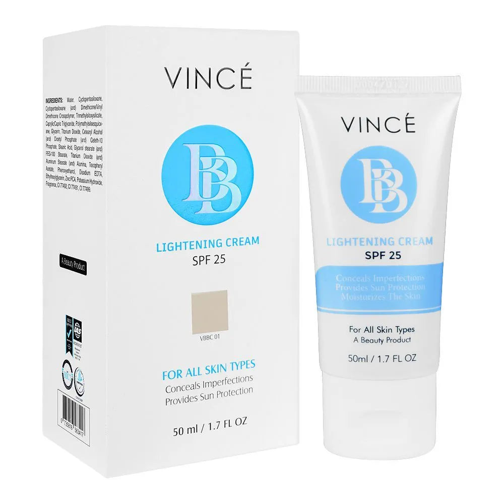 Vince Lightening BB Cream SPF 25 vbbc01 - 50ml - Buy Online in Pakistan at Cosmia.pk