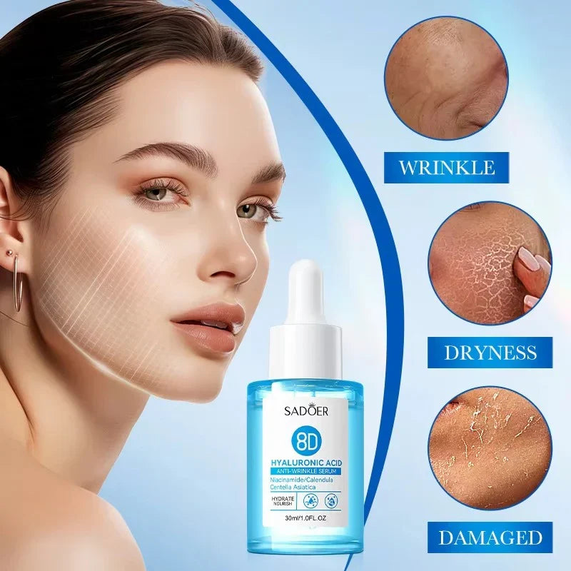 Sadoer 8D Hyaluronic Acid Anti-Wrinkle Serum – 30ml - Buy Online in Pakistan at Cosmia.pk
