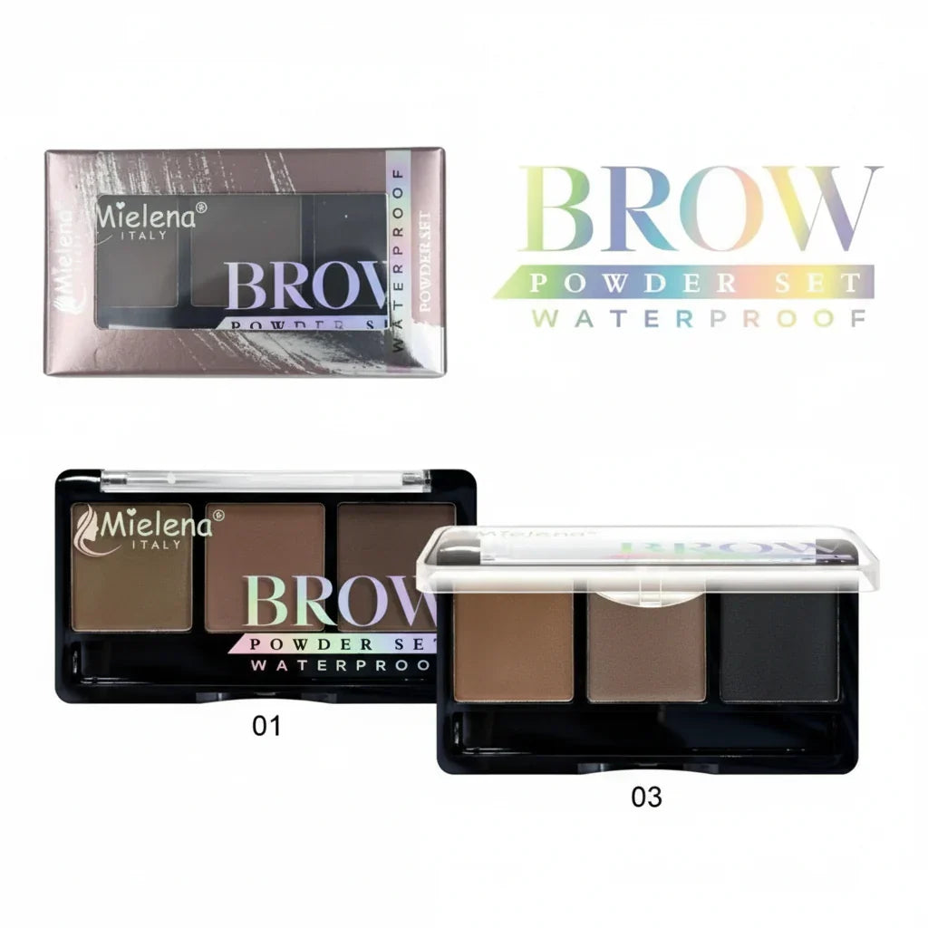 Mielena Italy 3-in-1 Eyebrow Palette - Buy Online in Pakistan at Cosmia.pk