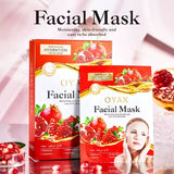 Oyax Pomegranate Whitening Facial Mask - 10 PCS - Buy Online in Pakistan at Cosmia.pk