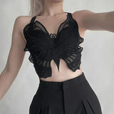 Butterfly Lace Corset Sleeveless Crop Top - Buy Online in Pakistan at Cosmia.pk