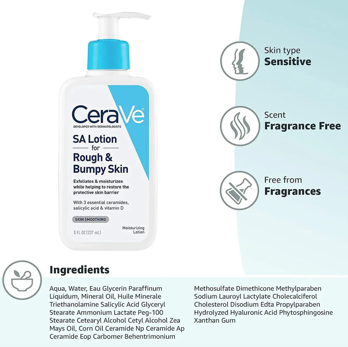 CeraVe SA Lotion – 237 ml – 100% Original - Buy Online in Pakistan at Cosmia.pk