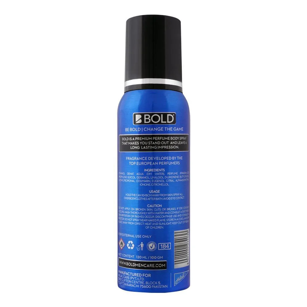 Bold Aqua Perfumed Body Spray - 120ml - Buy Online in Pakistan at Cosmia.pk
