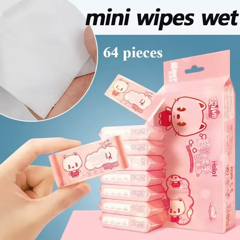 Cleaning Mini Packed Wipe - 8 Mini Packets in One Pack Total 64 Wipes - Buy Online in Pakistan at Cosmia.pk