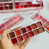 Mocallure 12 Color Matte Cream Lipstick Palette - Buy Online in Pakistan at Cosmia.pk