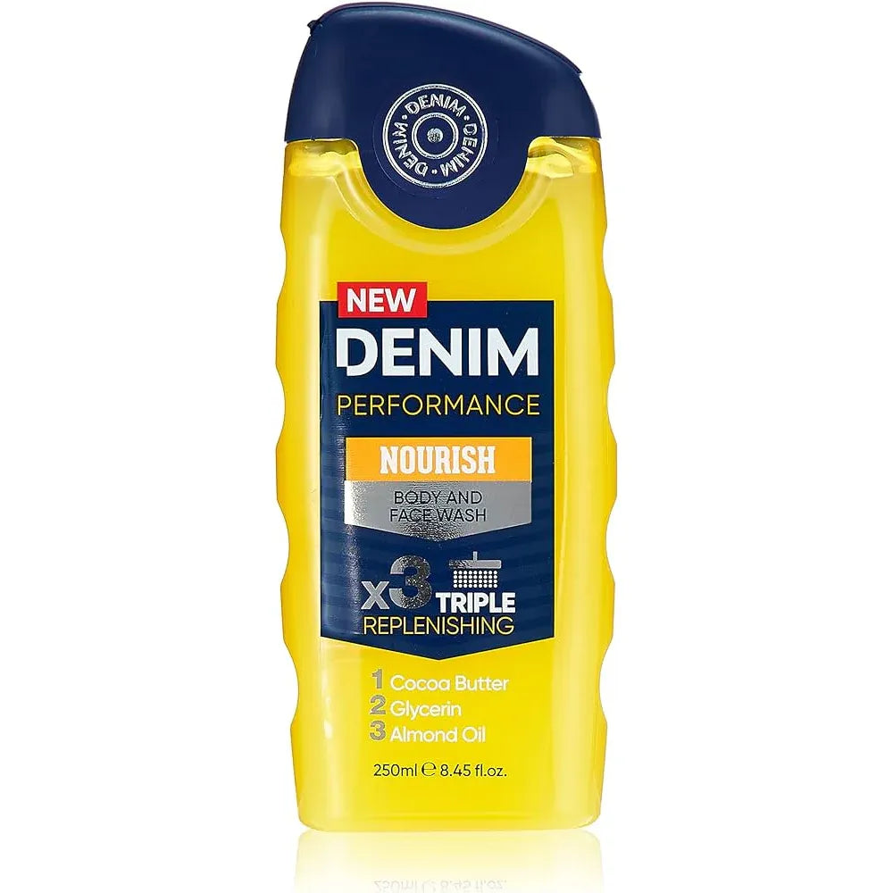 Denim Performance Body & Face Wash Nourish -250ml - Buy Online in Pakistan at Cosmia.pk