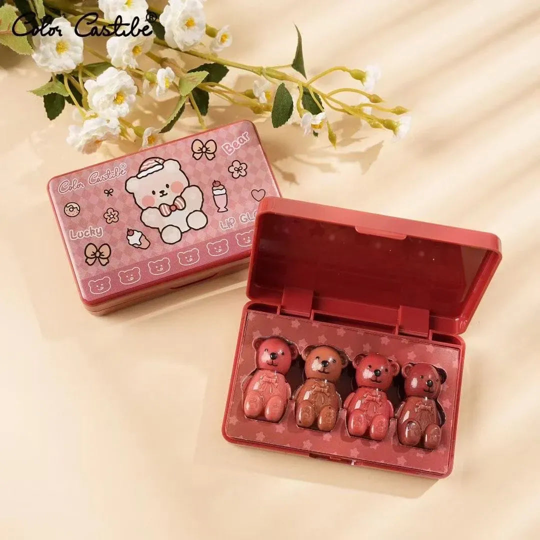 Color Castle Lucky Bear Lipgloss 4Pcs Set - Buy Online in Pakistan at Cosmia.pk