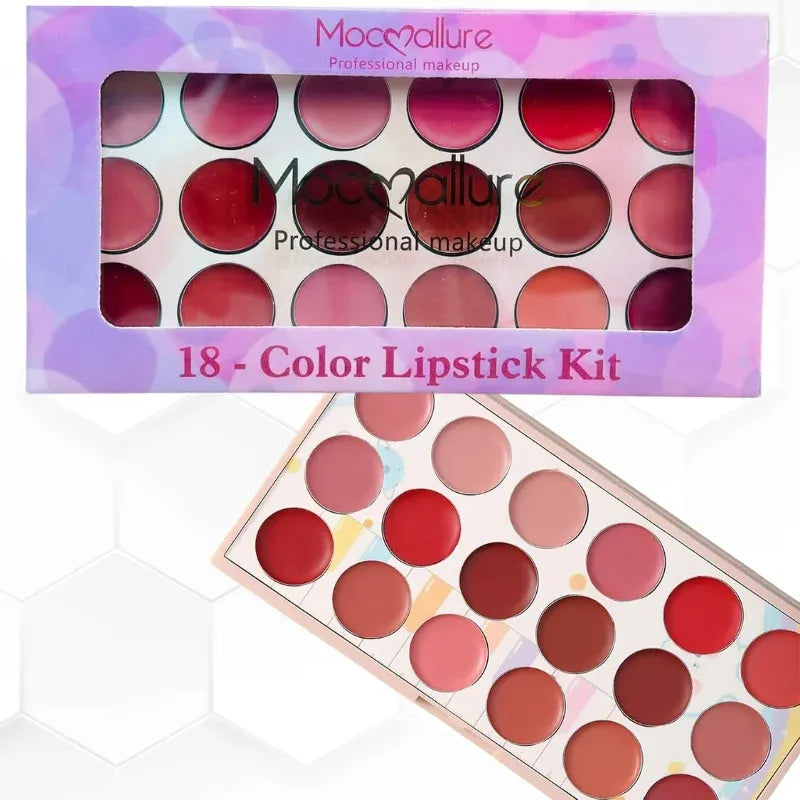 Mocallure Lipstick Kit - 18 Colors - Buy Online in Pakistan at Cosmia.pk