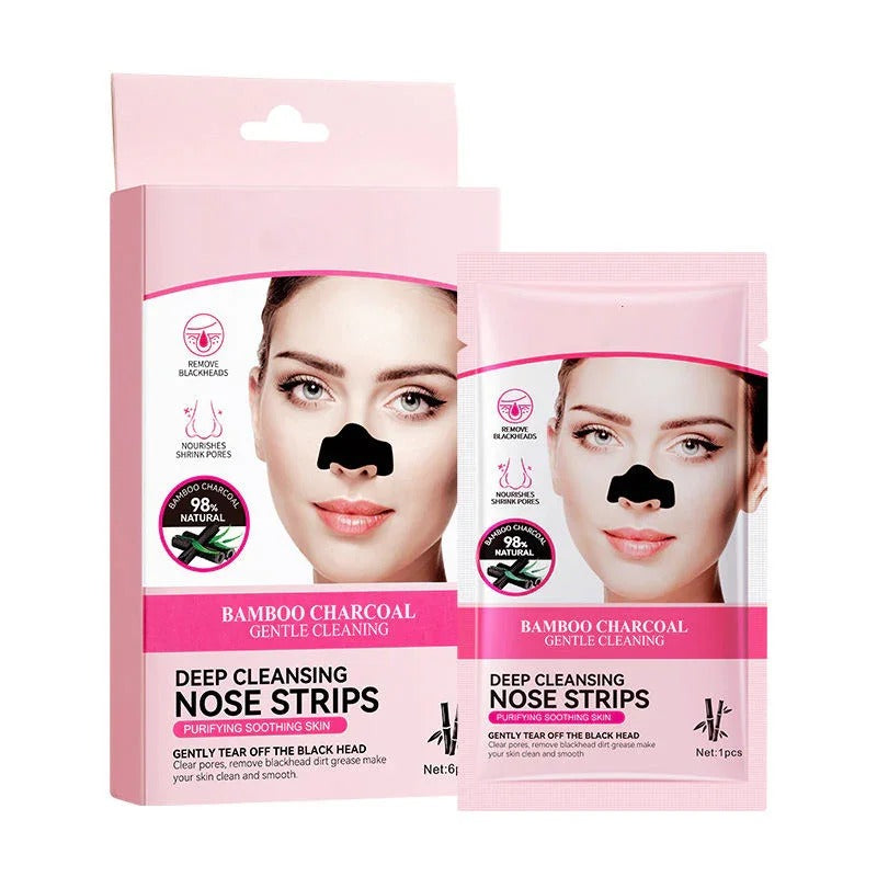 Sadoer Bamboo Charcoal Deep Cleansing Nose Strips 6Pcs - Buy Online in Pakistan at Cosmia.pk