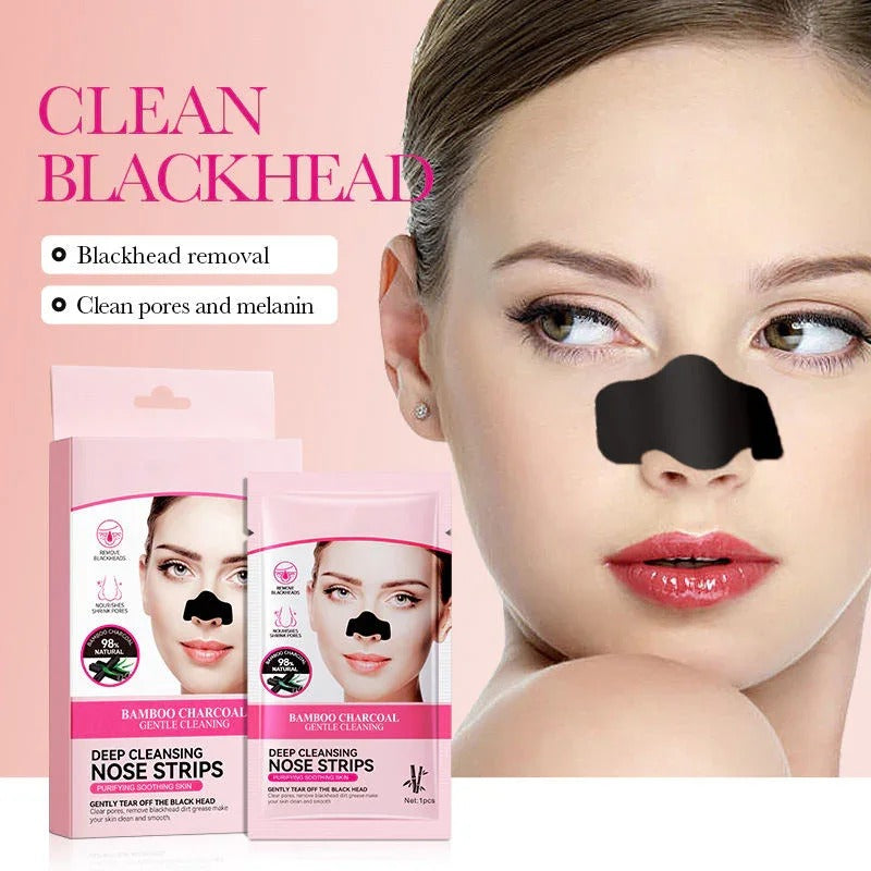 Sadoer Bamboo Charcoal Deep Cleansing Nose Strips 6Pcs - Buy Online in Pakistan at Cosmia.pk