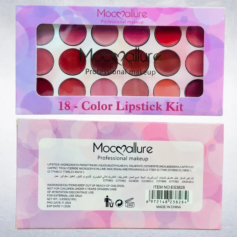 Mocallure 18 Color Lipstick Kit - Buy Online in Pakistan at Cosmia.pk
