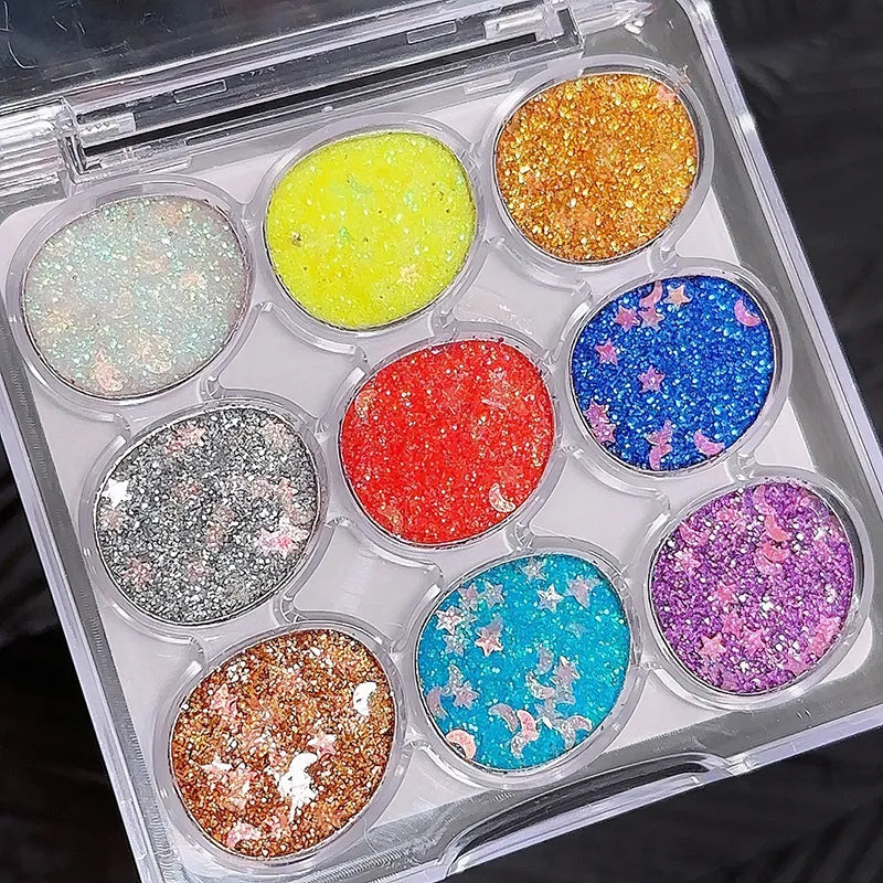 Miss Lara Cream Glitter Eyeshadow Palette - 9 Color - Buy Online in Pakistan at Cosmia.pk