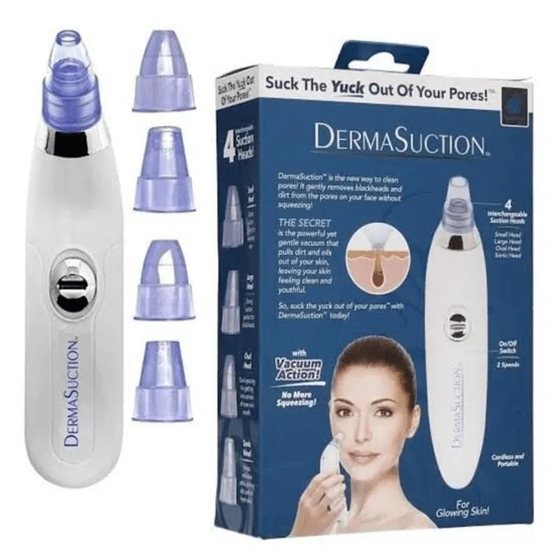 DermaSuction Cell Operated Blackhead Remover with 4 Suction Heads - Buy Online in Pakistan at Cosmia.pk