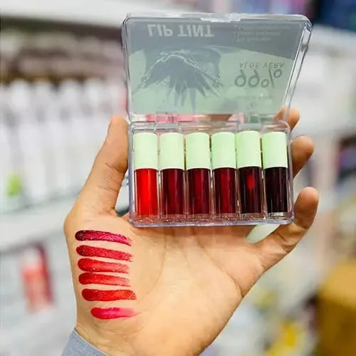 Qoiden Rose 99% Aloe Vera Lip Tint Mini Pack - 6Pcs - Buy Online in Pakistan at Cosmia.pk