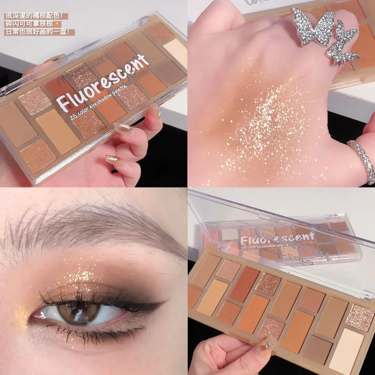 Miss Lara Fluorescent Eyeshadow Palette - 16 Colors - Buy Online in Pakistan at Cosmia.pk