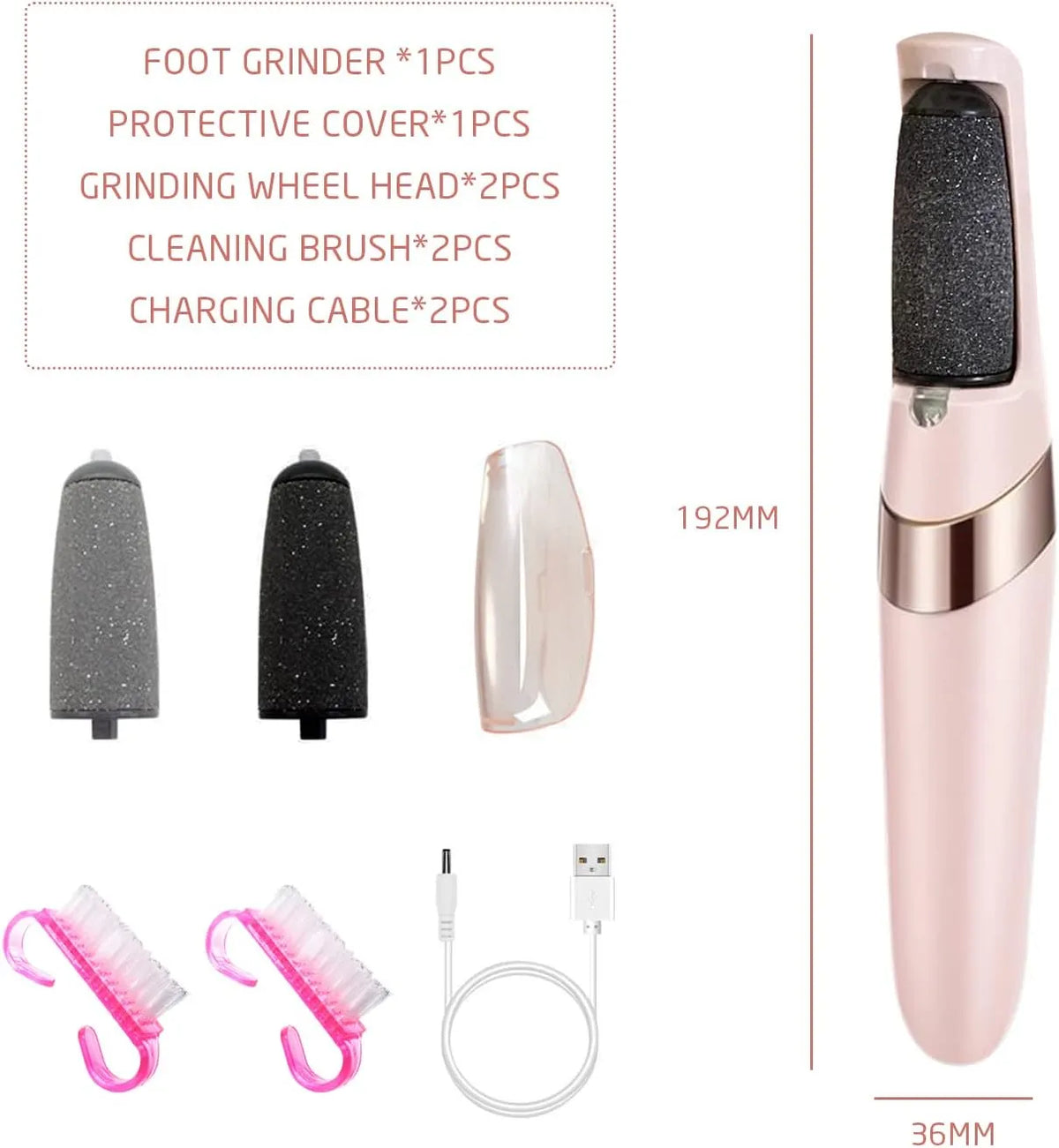 Rechargeable Electric Foot Grinder - Buy Online in Pakistan at Cosmia.pk