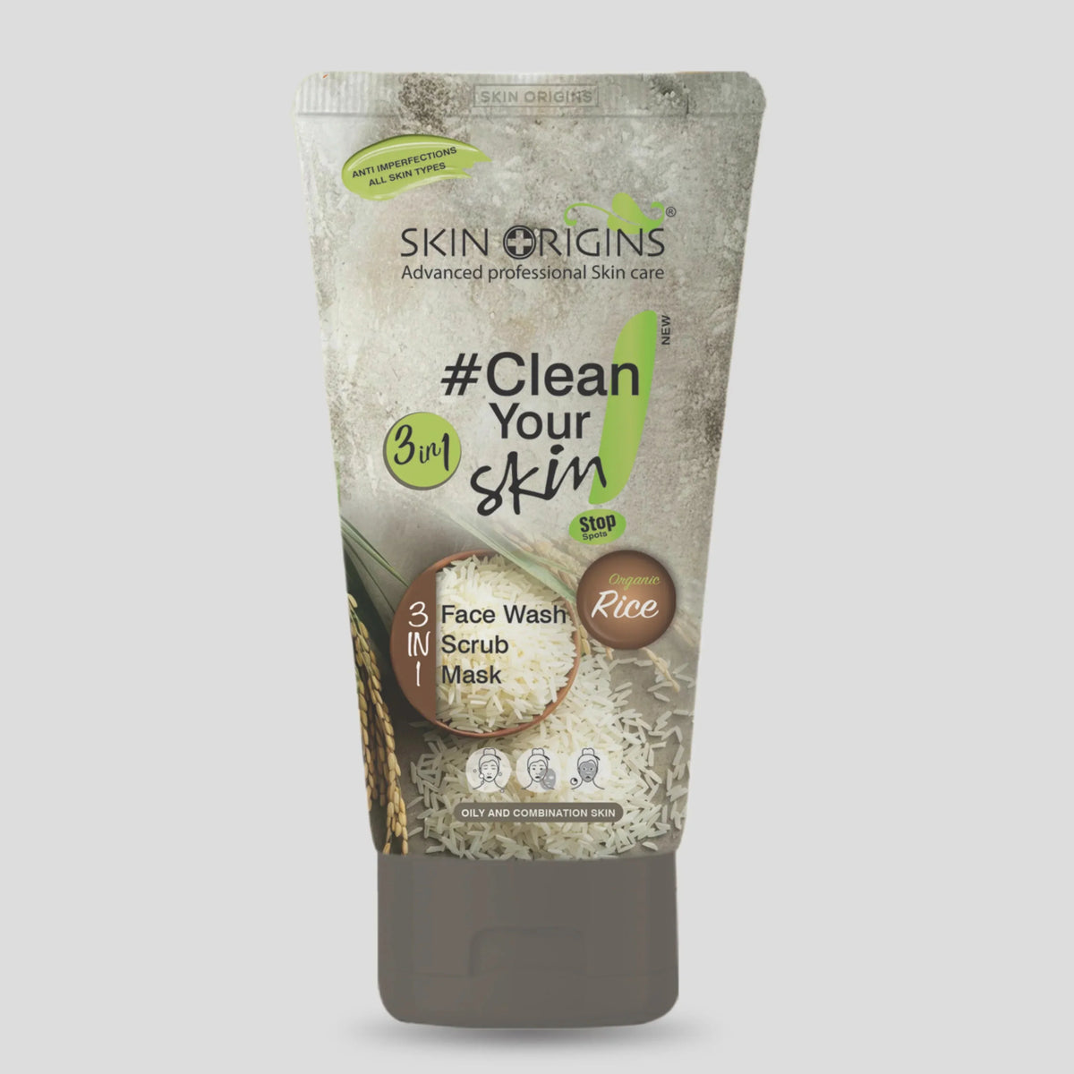 Skin Origins Organic Rice 3-in-1 - 100ml - Buy Online in Pakistan at Cosmia.pk
