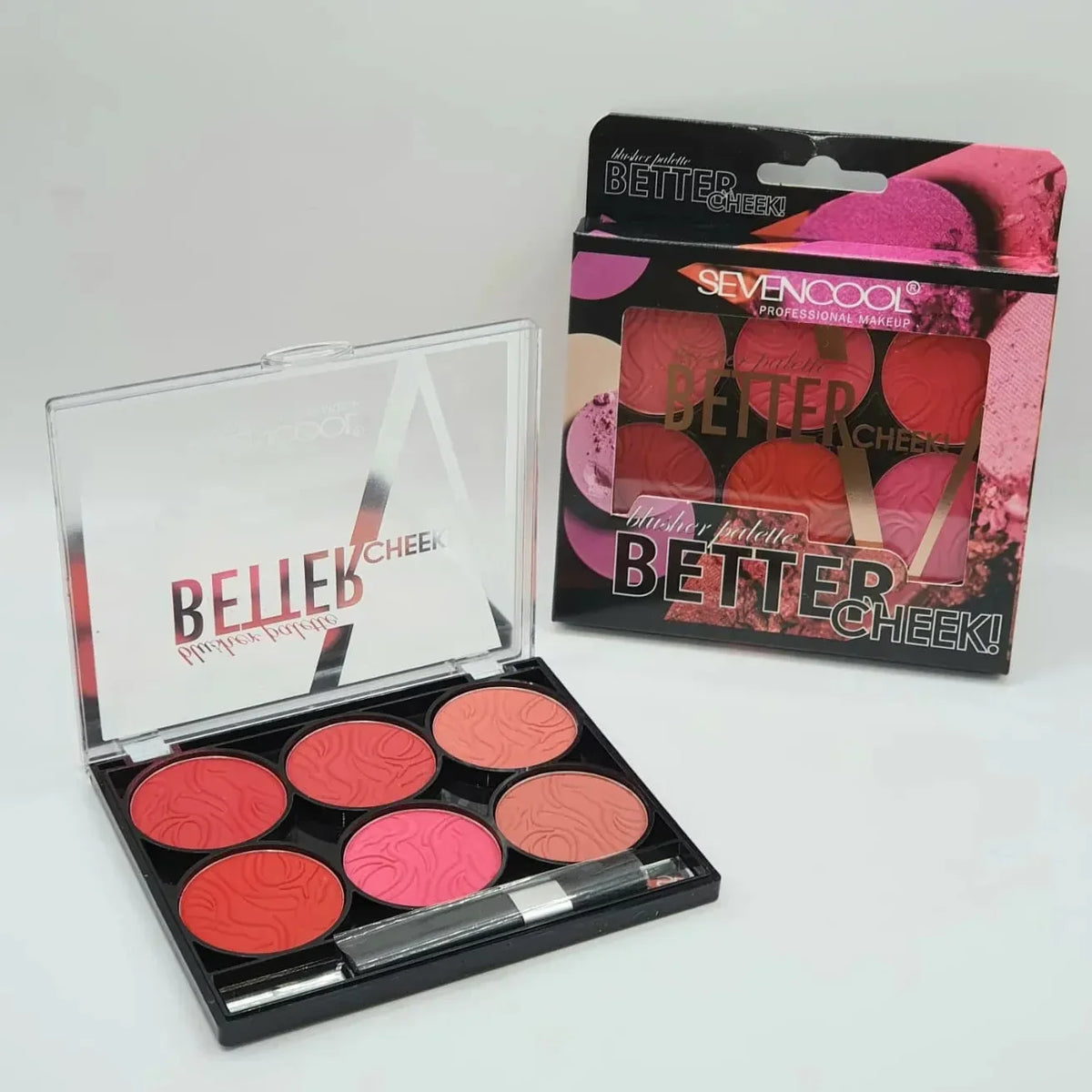 Seven Cool Better Cheek Blusher Palette - 6 Colors - Buy Online in Pakistan at Cosmia.pk