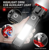 Multifunction 8in1 Portable Led Rechargeable Torch Flashlight - Buy Online in Pakistan at Cosmia.pk