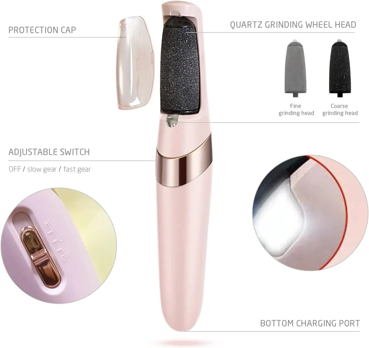 Rechargeable Electric Foot Grinder - Buy Online in Pakistan at Cosmia.pk