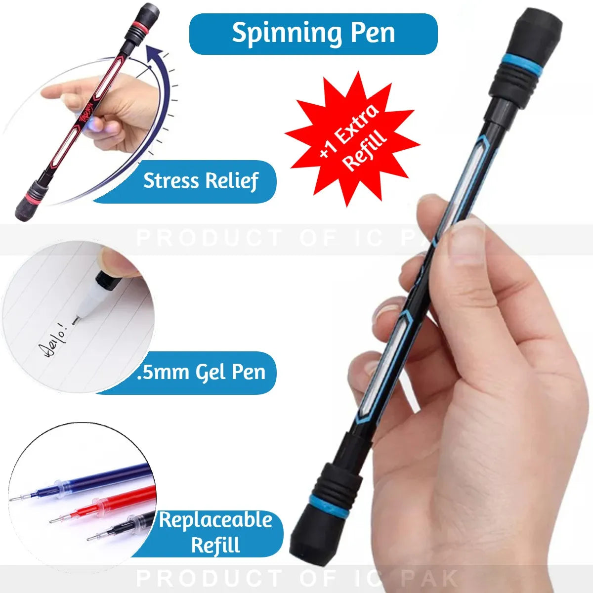 Creative Spinning Gel Pens - Buy Online in Pakistan at Cosmia.pk