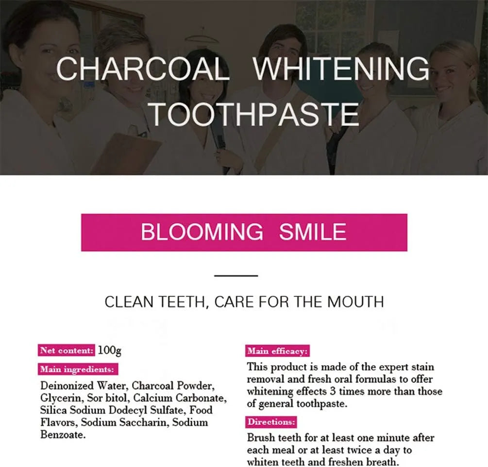 Aichun Beauty 3 Day Teeth Whitening Charcoal Toothpaste - 100ml - Buy Online in Pakistan at Cosmia.pk