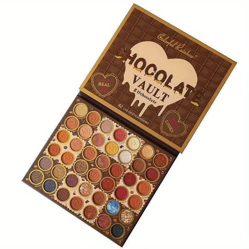 Colorful Rainbow Chocolate Vault Eyeshadow Palette - 42 Shades - Buy Online in Pakistan at Cosmia.pk