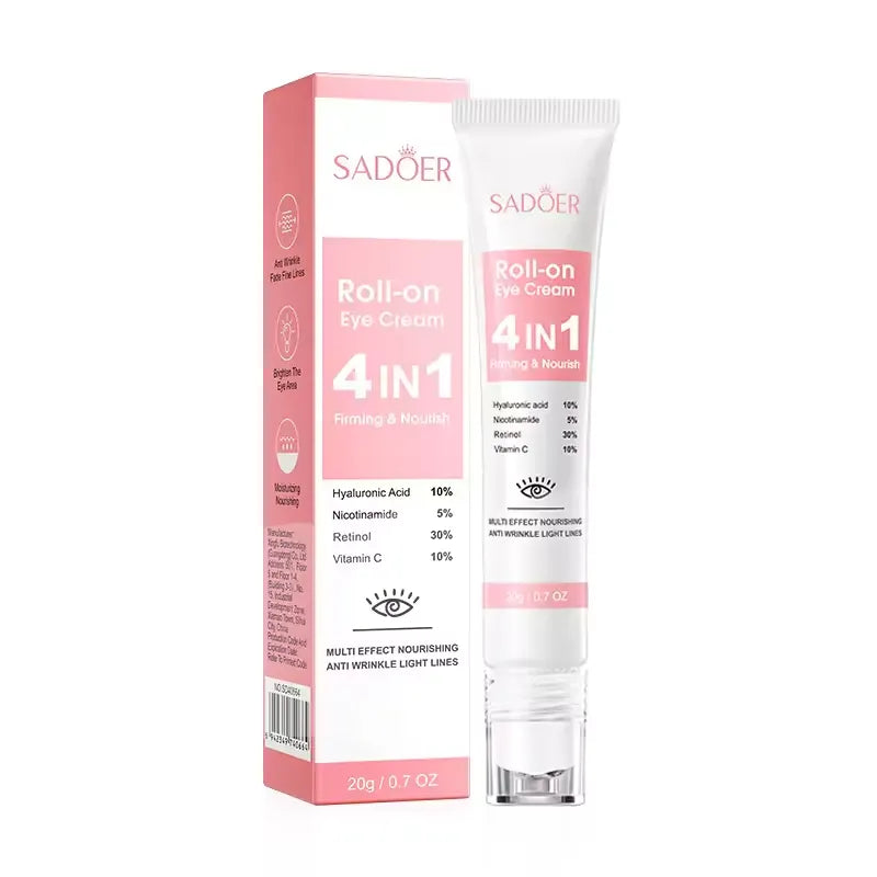 SADOER 4in1 Roll-on Moisturizing Eye Cream - 20gm - Buy Online in Pakistan at Cosmia.pk