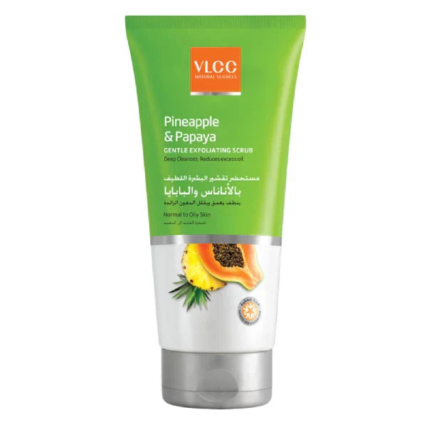 VLCC Pineapple & Papaya Gentle Exfoliating Scrub - 150ml - Buy Online in Pakistan at Cosmia.pk