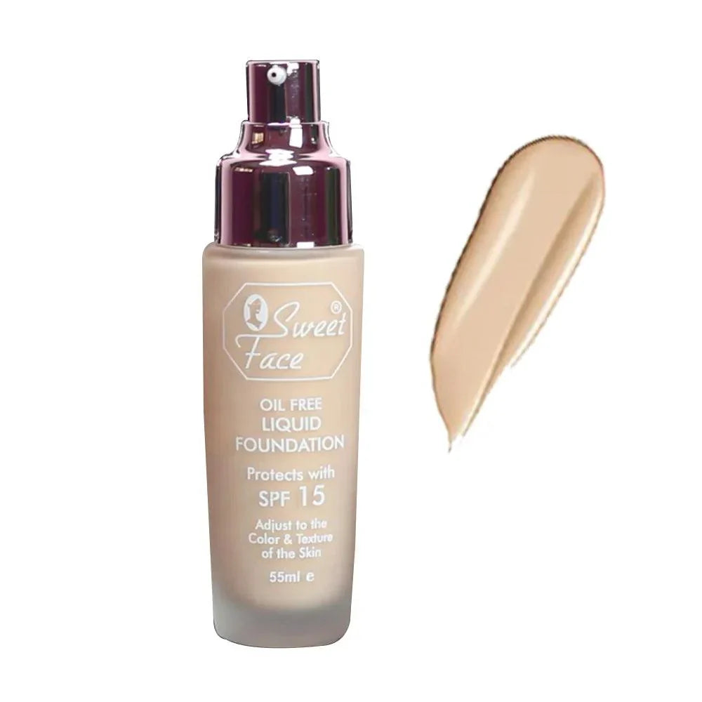 Sweet Face Oil Free Liquid Foundation SPF 15 - 55ml - Buy Online in Pakistan at Cosmia.pk