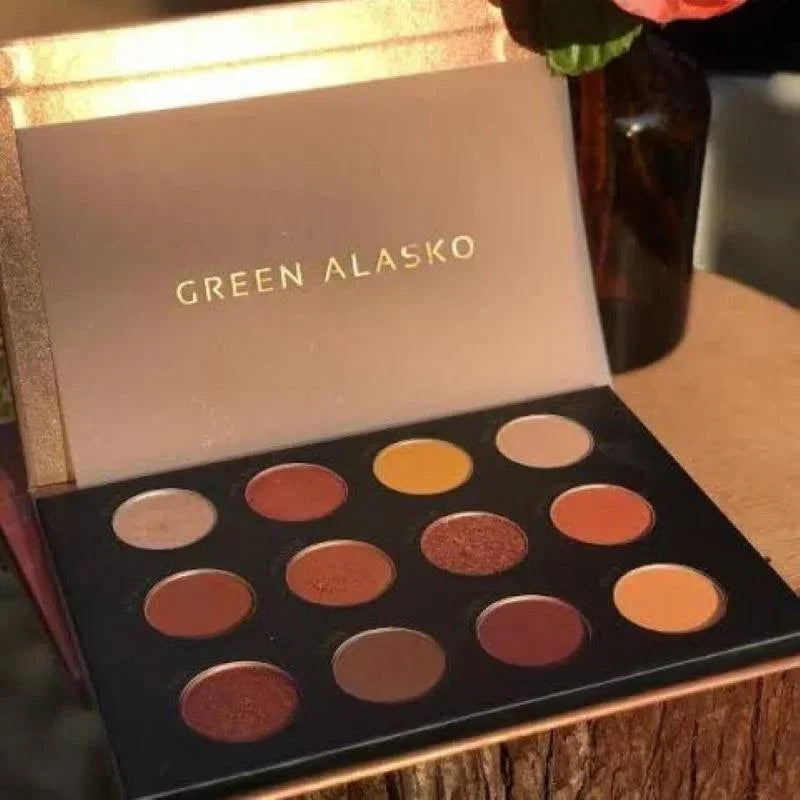 12 Color Green Alasko - Eyeshadow Palette - Buy Online in Pakistan at Cosmia.pk