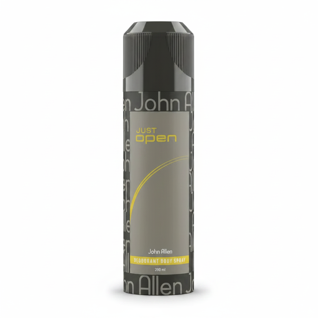John Allen Just Open Deodorant Body Spray - 200ml - Buy Online in Pakistan at Cosmia.pk