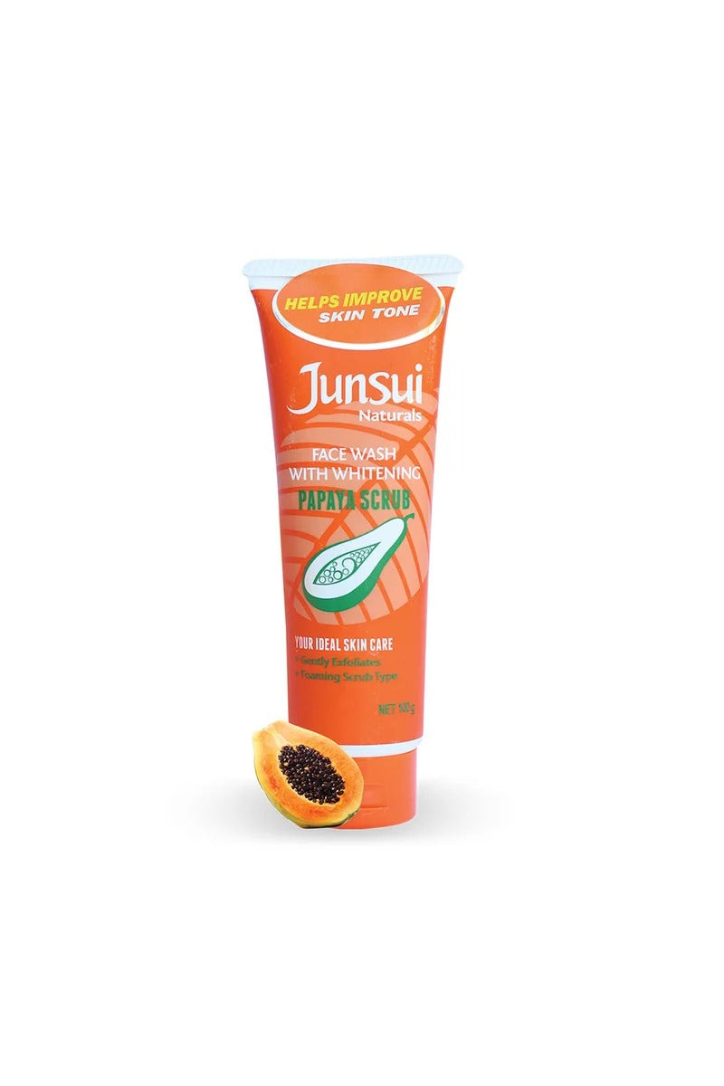 Junsui Face Wash with Whitening Papaya Scrub 100g - Image 1 - buy online in Pakistan at Cosmia.pk