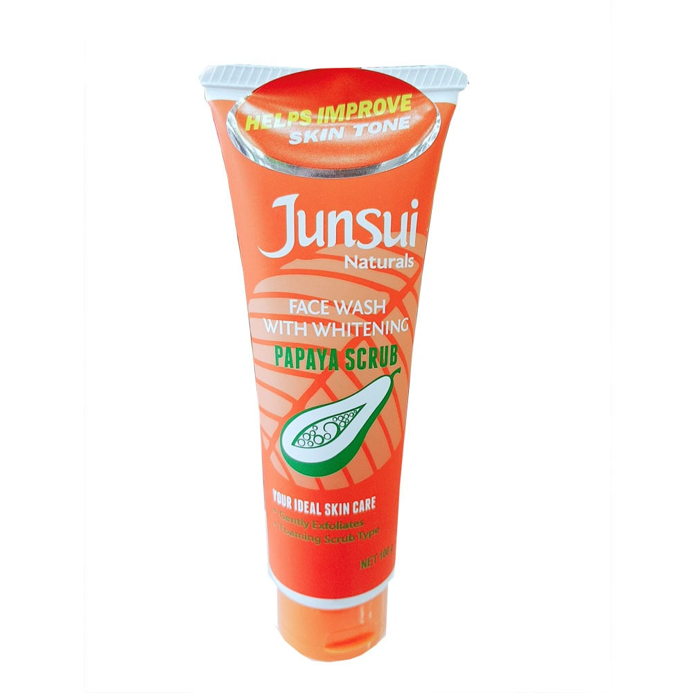 Junsui Face Wash with Whitening Papaya Scrub 100g - Image 4 - buy online in Pakistan at Cosmia.pk