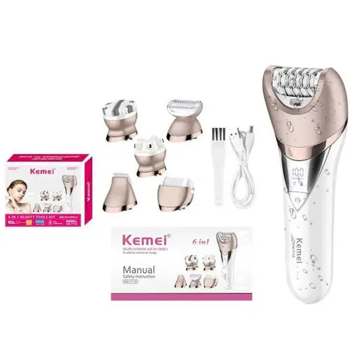 Kemei KM-7115 6-in-1 Epilator - Buy Online in Pakistan at Cosmia.pk