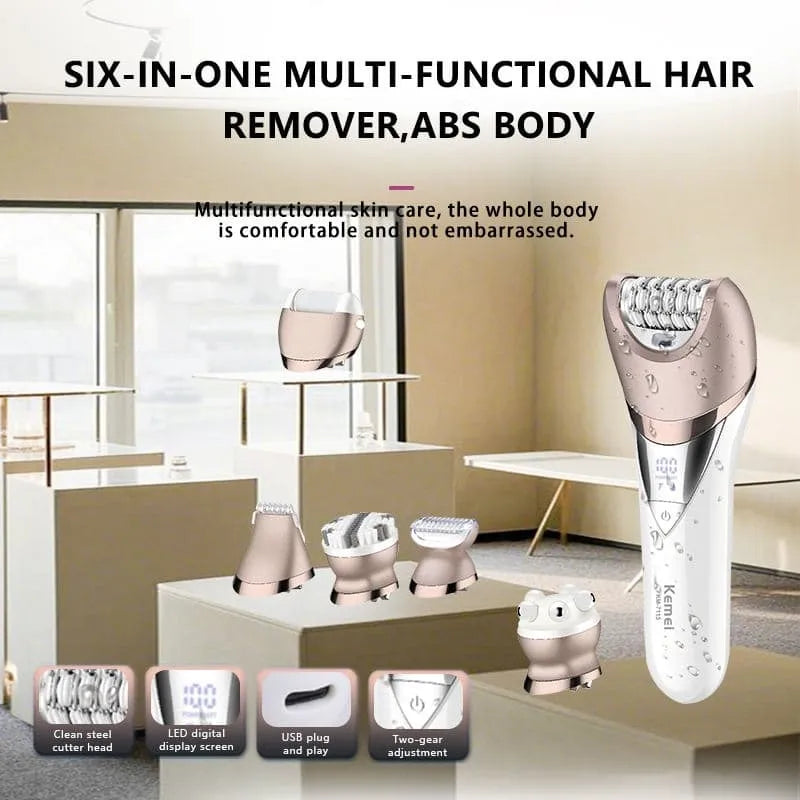 Kemei KM-7115 6-in-1 Epilator - Buy Online in Pakistan at Cosmia.pk